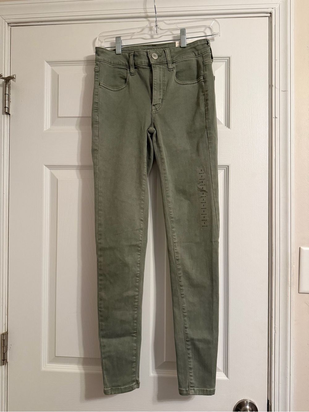 American Eagle Outfitters Olive Skinny Jeans